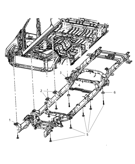 2011 Ram 2500 Body Hold Down Diagram 2