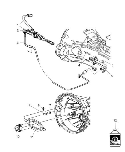 2010 Jeep Liberty Cylinder-Clutch Diagram for 52125159AE
