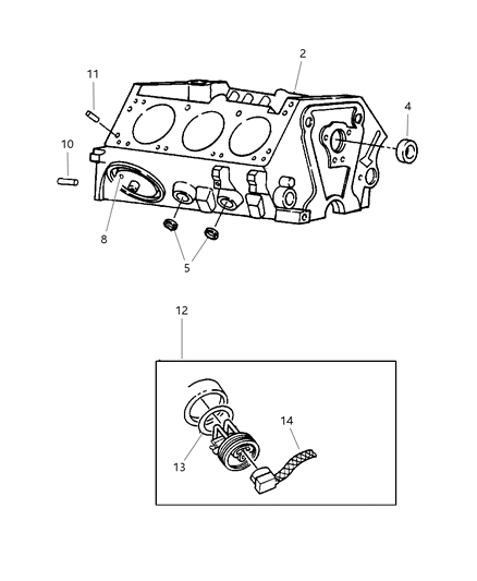 2003 Dodge Dakota Cylinder Block Diagram 1