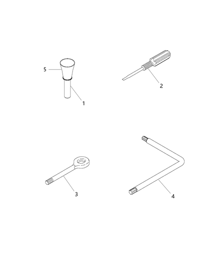 2018 Jeep Renegade Emergency Kit Diagram