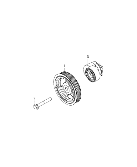 2019 Jeep Renegade Pulleys & Related Parts Diagram 1