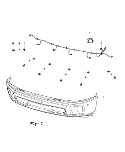 2016 Ram 3500 Module-Parking Assist Diagram for 68141530AG