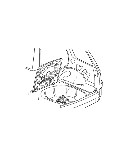 2007 Jeep Grand Cherokee Rear Cargo & Storage Diagram
