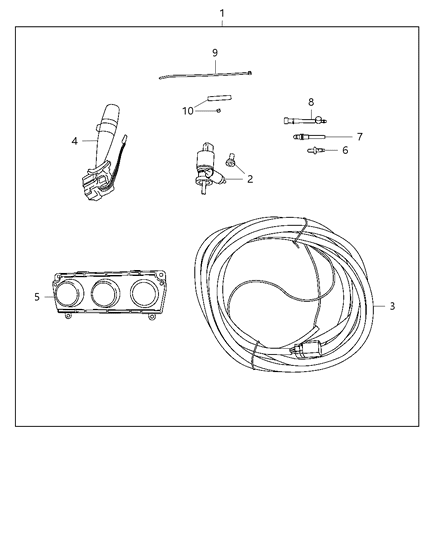 2013 Jeep Wrangler Wiring Kit - Hard Top Diagram