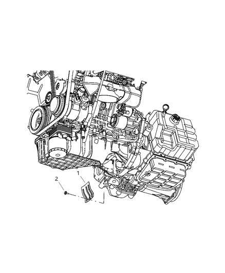 2010 Dodge Avenger Mounting Covers And Shields Diagram