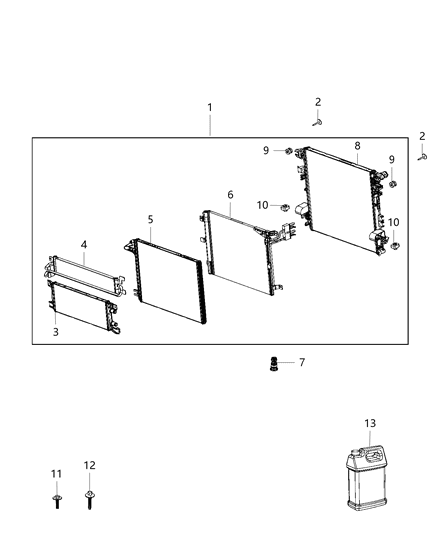 2018 Jeep Wrangler Module-Cooling Diagram for 68282405AB