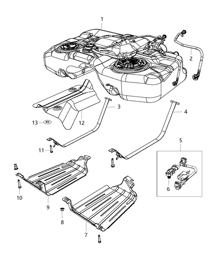 2017 Jeep Compass Fuel Tank Diagram