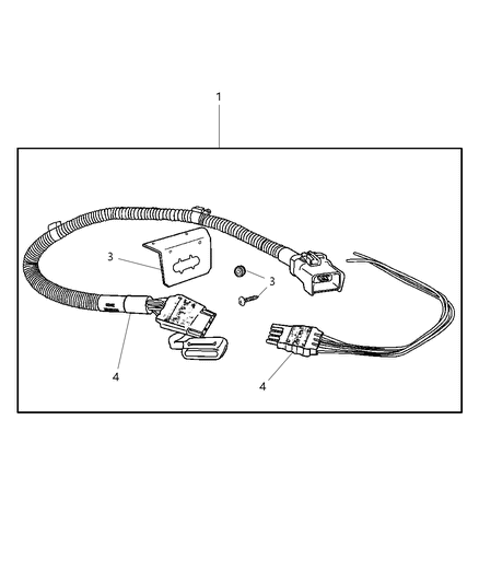 2001 Dodge Ram Wagon Wiring Kit - Trailer Tow Diagram 1