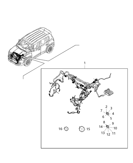 2015 Jeep Renegade Wiring - Headlamp To Dash Diagram