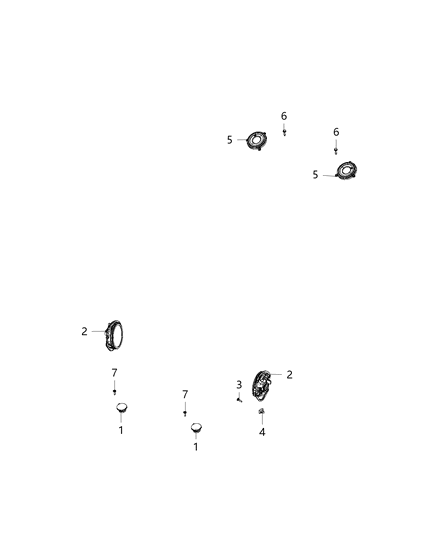 2020 Dodge Challenger Speakers, Amplifier And Sub Woofer Diagram 4