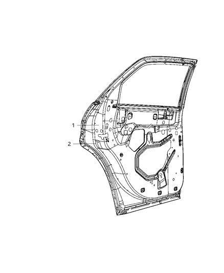 2011 Dodge Charger Rear Door Diagram