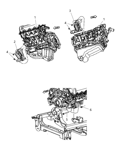 2007 Dodge Nitro INSULATOR-Engine Mount Diagram for 52129481AA