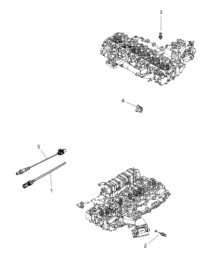 2011 Ram 2500 Sensors - Exhaust & Oxygen Diagram