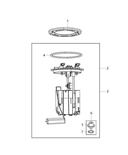 2015 Chrysler Town & Country Fuel Pump Module Diagram