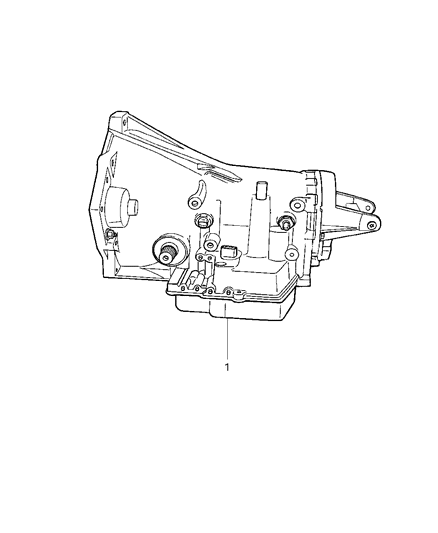 2002 Chrysler 300M Transaxle Assembly, Seal & Gasket Package Diagram