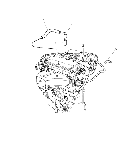 1997 Chrysler Sebring Crankcase Ventilation Diagram 2