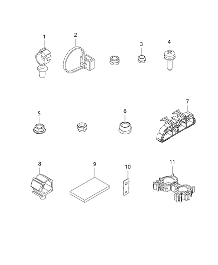 2017 Ram ProMaster City Wiring Fasteners Diagram 2