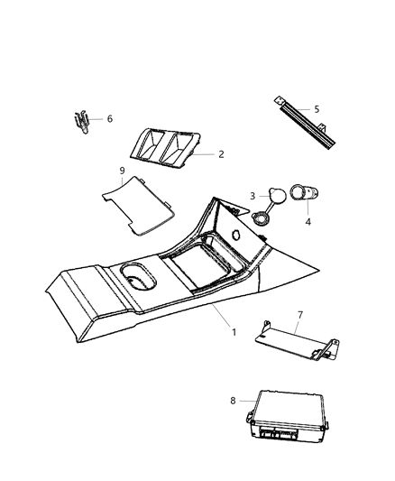 2011 Dodge Charger Cap-Power Outlet Diagram for 56046654AA