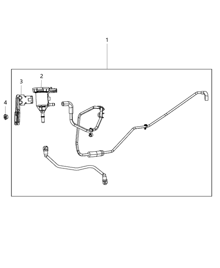 2019 Dodge Grand Caravan Emission Control Vacuum Harness Diagram