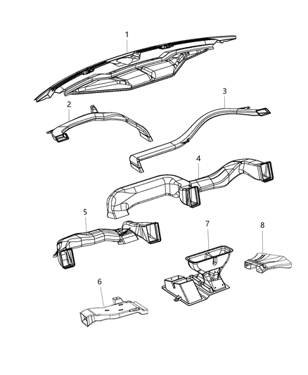 2015 Ram 3500 Ducts Front Diagram