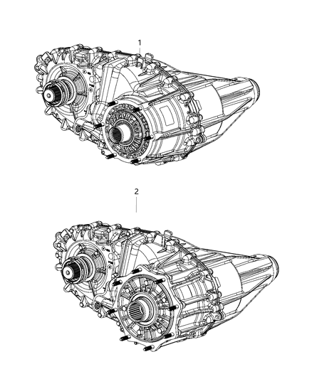 2019 Ram 3500 Transfer Case Diagram for 68306993AA