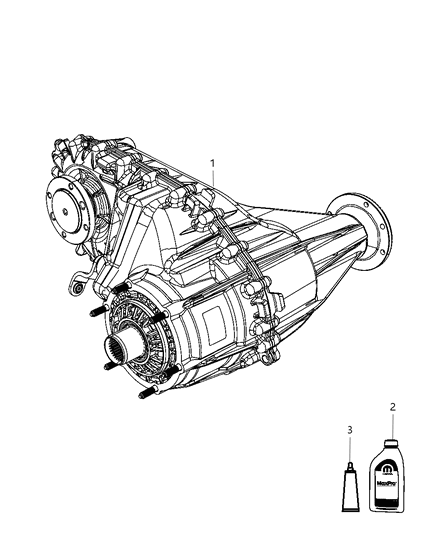 2012 Ram 3500 Transfer Case Diagram for 68069703AA