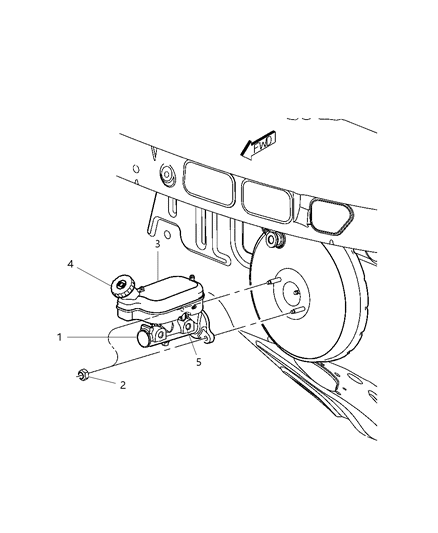 2006 Chrysler Pacifica Master Cylinder Diagram