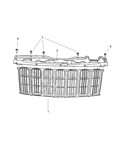 2007 Jeep Patriot Grille-Radiator Diagram for 5116363AA