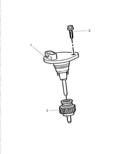 1997 Dodge Grand Caravan Pinion, Speedometer Diagram