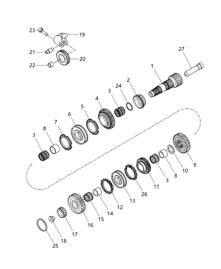 2012 Dodge Dart Bushing Diagram for 68109970AA