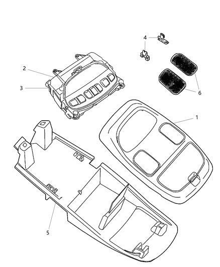 2012 Ram 2500 Overhead Console Diagram