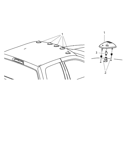2008 Dodge Ram 3500 Cab Chassis Lamps Roof Diagram