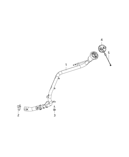 2018 Ram ProMaster City TETHER-Fuel Filler Cap Diagram for 68273028AA