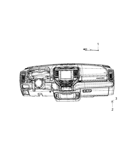 2019 Ram 1500 Switches, Glove Box Diagram