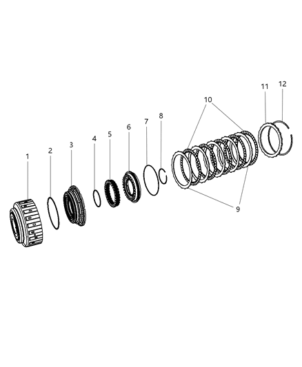 2010 Dodge Ram 4500 Snap Ring Diagram for 68019798AA