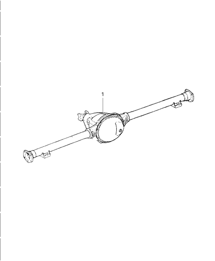 2000 Dodge Durango Axle Assembly, Rear Diagram 2