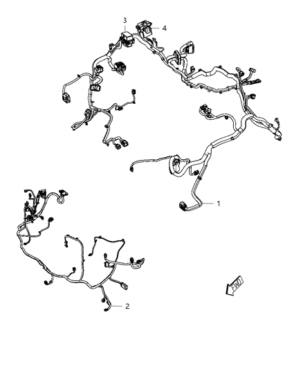 2014 Dodge Durango Wiring-Front End Module Diagram for 68185172AB