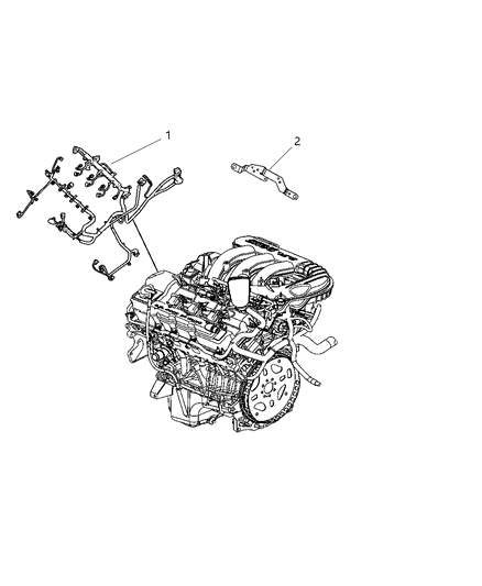 2010 Dodge Journey Wiring-Engine Diagram for 4801698AD