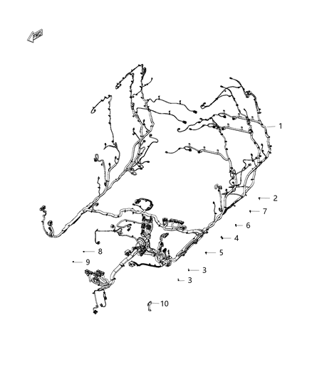 2019 Ram 1500 Wiring-Body Diagram for 68371379AB