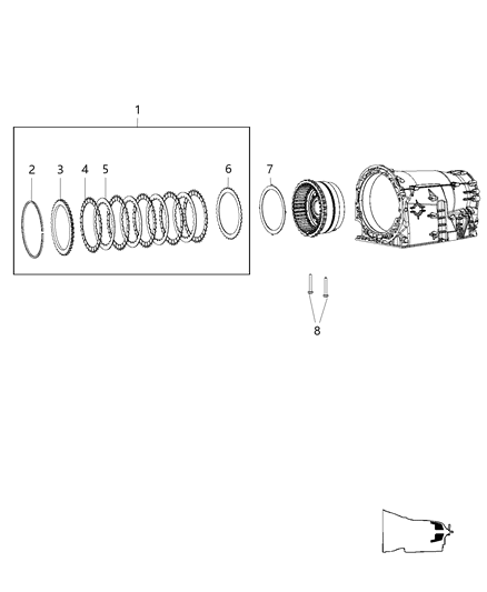 2010 Jeep Commander B2 Clutch Assembly Diagram 1