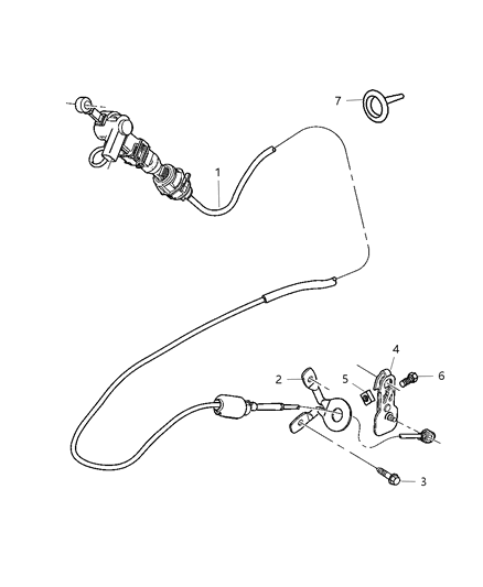 2007 Dodge Ram 1500 Gearshift Controls Diagram 2