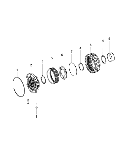 2013 Ram 5500 Gear-Planetary NO. 1 Diagram for 68242228AA