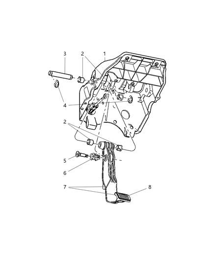 2002 Dodge Ram 1500 Clutch Pedal Diagram