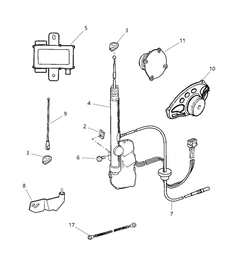 1997 Dodge Intrepid Body Diagram for 4608017