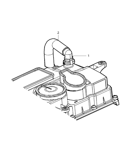 2008 Dodge Caliber Crankcase Ventilation Diagram 4