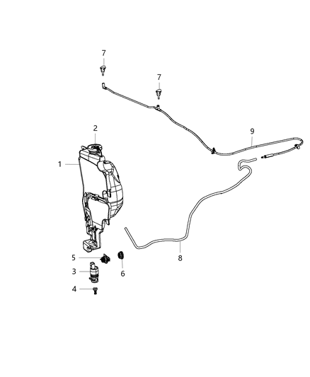 2017 Ram 2500 Front Washer System Diagram 1