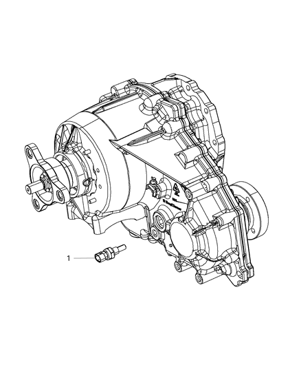 2018 Chrysler 300 Sensor, Transfer Case Temperature Diagram