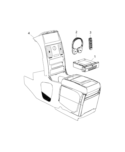 2016 Chrysler Town & Country DVD Player Diagram