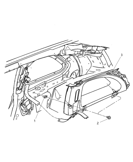 2007 Chrysler Pacifica C-Pillar Diagram