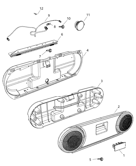 2009 Dodge Caliber Liftgate Speaker System Diagram